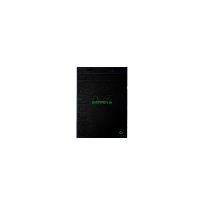 RHODIA Bloc-notes GREENPAD, A4+, ligné, noir