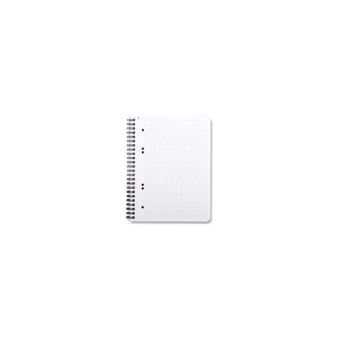 RHODIA Cahier à spirale "Note Book", A5, quadrillé 5x5, noir