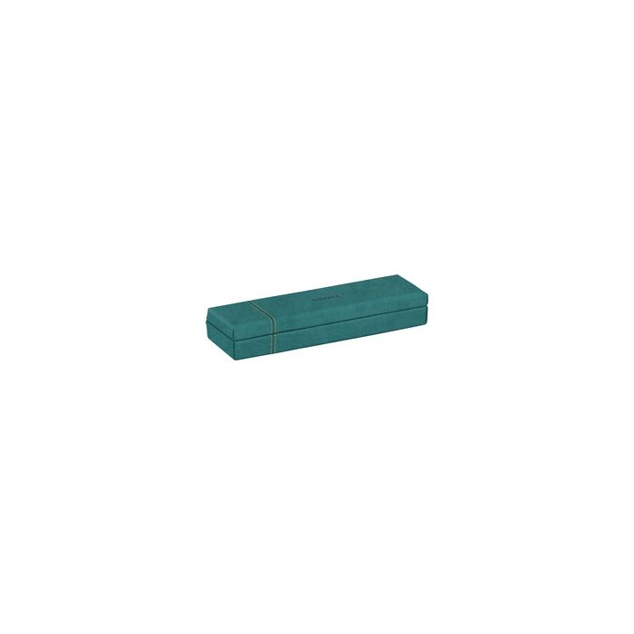 RHODIA Plumier, en simili cuir, paon