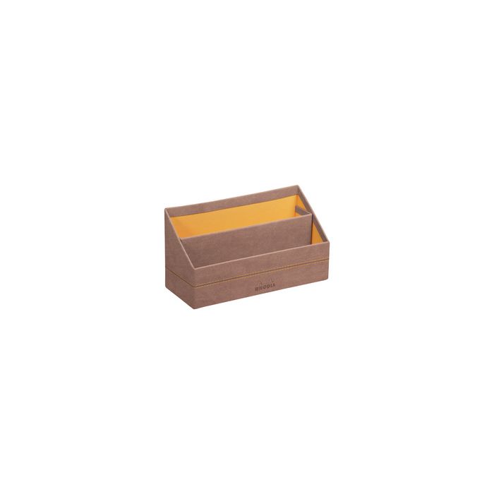 RHODIA Porte-courrier, en simili cuir, bois de rose