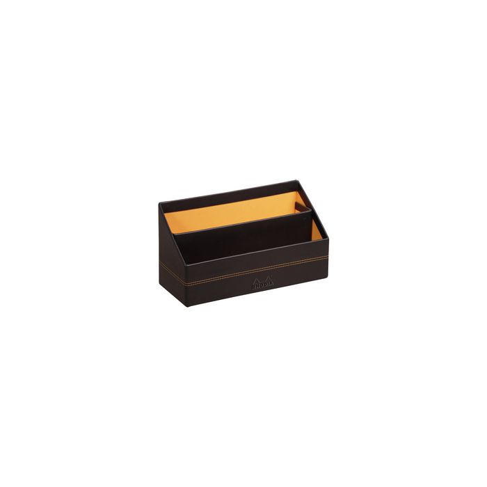 RHODIA Porte-courrier, en simili cuir, noir