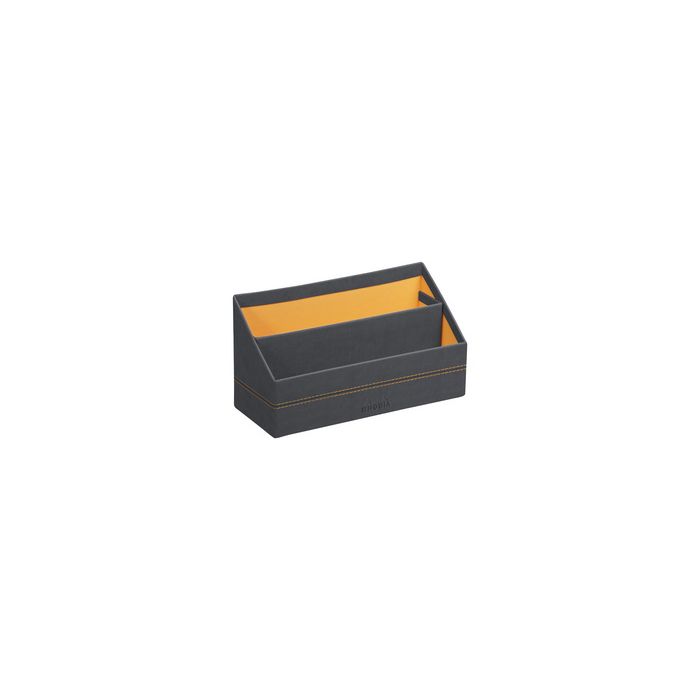RHODIA Porte-courrier, en simili cuir, titane