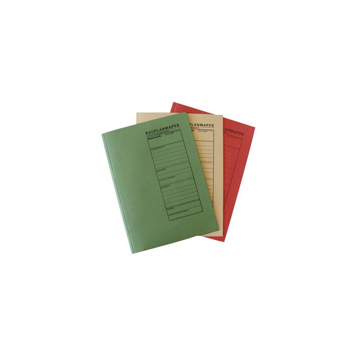 RNK Verlag Bauplanmappe, (B)230 x (H)318 mm, farbig sortiert