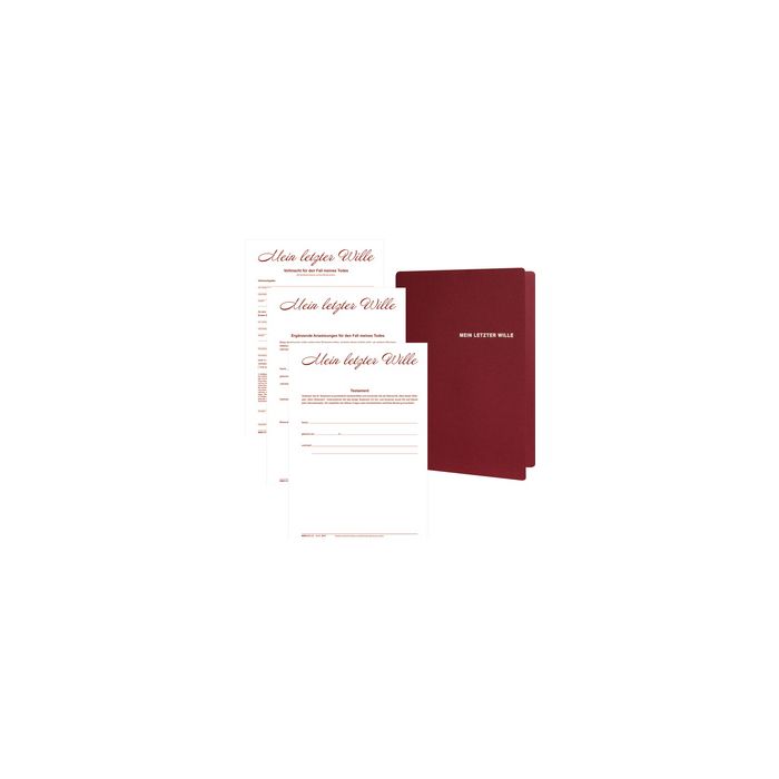 RNK Verlag Mappe "Mein letzter Wille" für 2 Personen