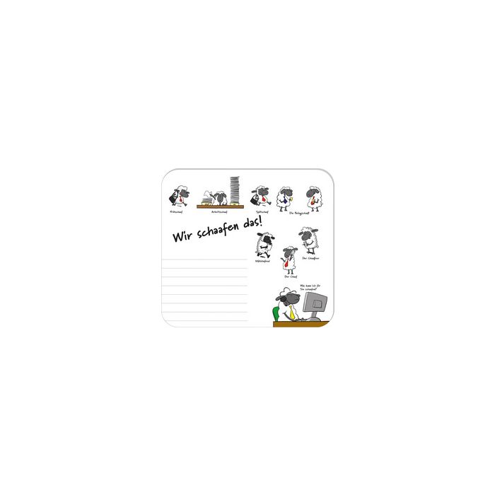 RNK Verlag Mousepad Block "Wir schaafen das!", 240 x 220 mm