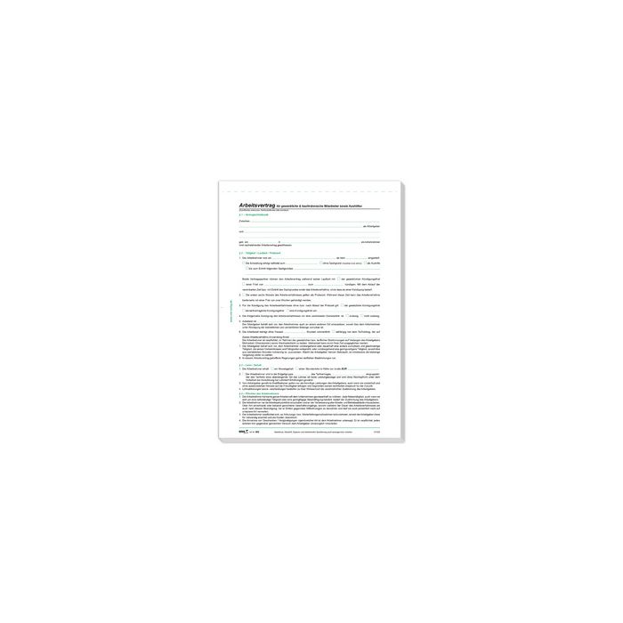 RNK Verlag Vordruck Arbeitsvertrag gewerblich/kaufmännisch