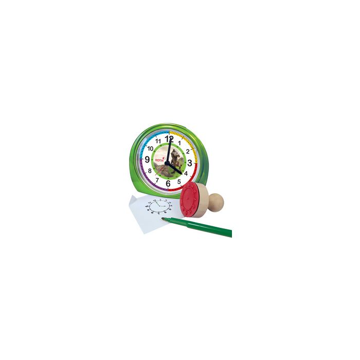 ROTH Réveil pour enfants & tampon, kit "Tyrannosaure"