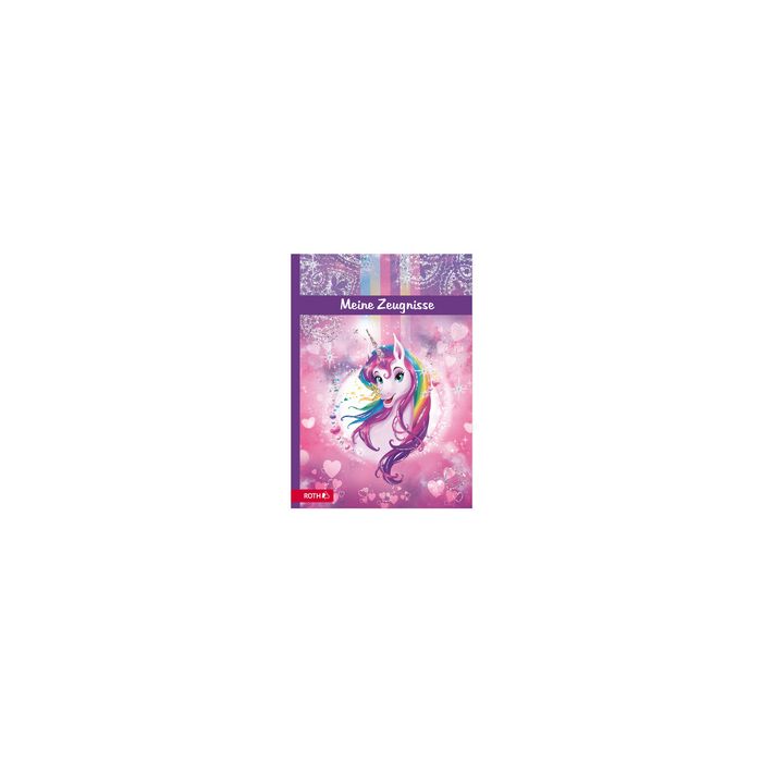 ROTH Zeugnismappe "Einhornportrait", mit Design und Effekt