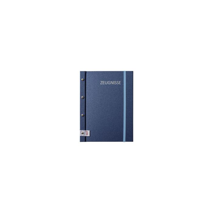 ROTH Zeugnismappe Metallium mit Buchschrauben, blau