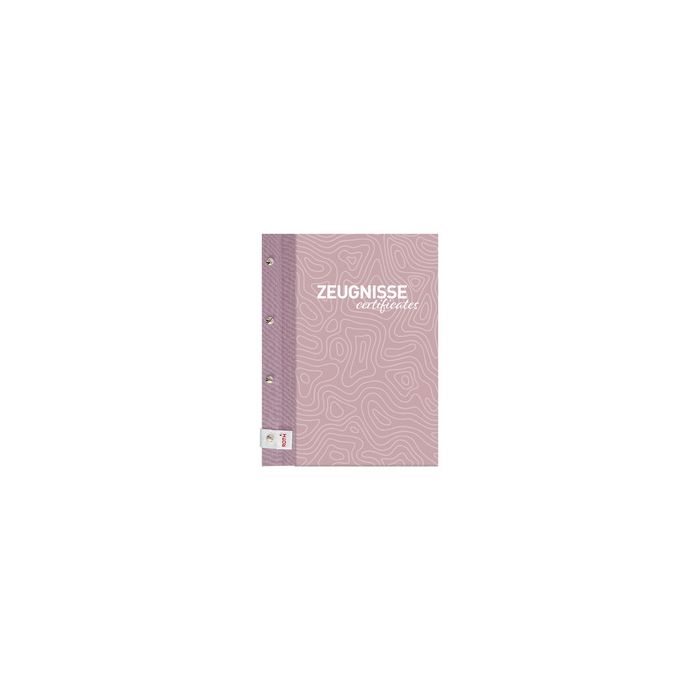 ROTH Zeugnismappe Pattern mit Buchschrauben "Dusty Rose"