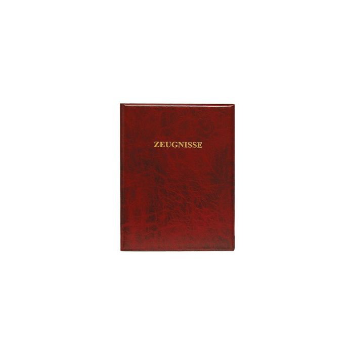 ROTH Zeugnisringbuch, Kunststoff, DIN A4, dunkelrot