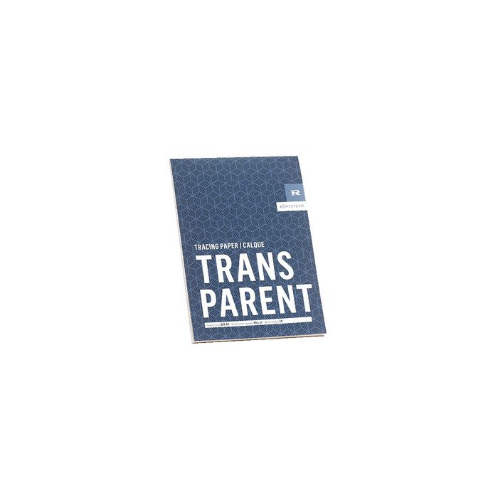 RÖMERTURM Bloc papier calque "TRANSPARENT", A4, 50 feuilles