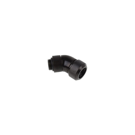 Raccord rotatif à 45° à compression pour Tube Ø13mm - G1/4 Alphacool Eiszapfen (Noir)