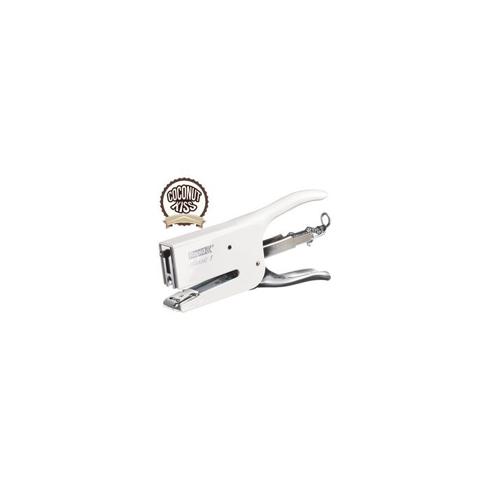 Rapid Pince agrafeuse Classic K1 Retro Coconut Kiss, blanc
