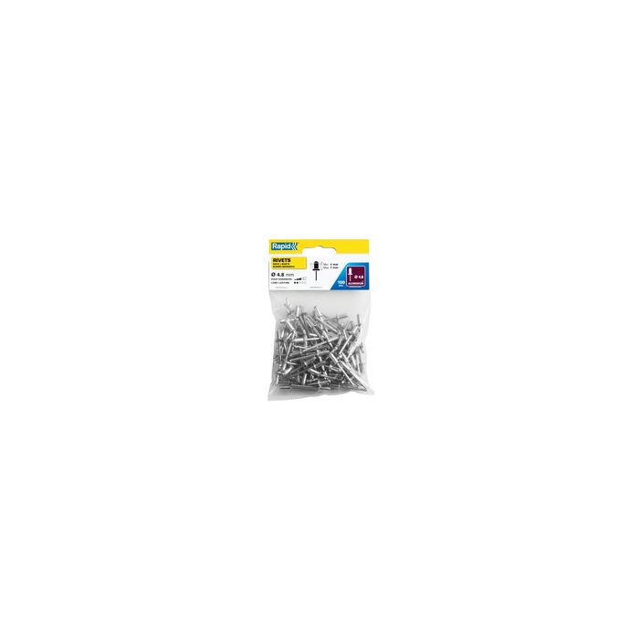 Rapid Rivet aveugle standard, 4,8 x 10 mm, en aluminium