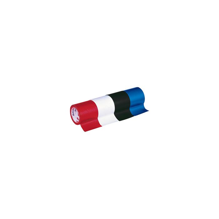 Rubafix Ruban toile, se découpe à la main, plastifié, rouge
