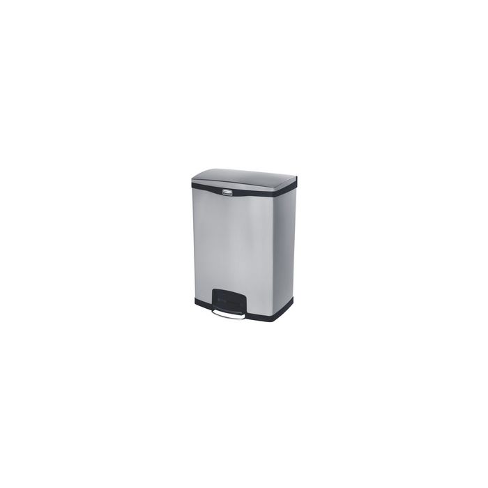 Rubbermaid Collecteur à pédale Slim Jim, en métal, 90 litres