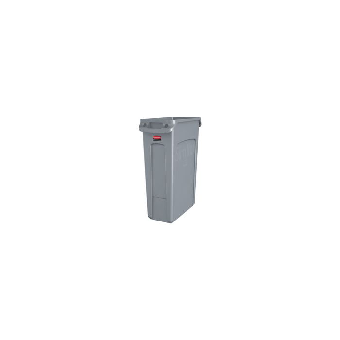 Rubbermaid Collecteur de déchets Slim Jim, 87 litres, gris