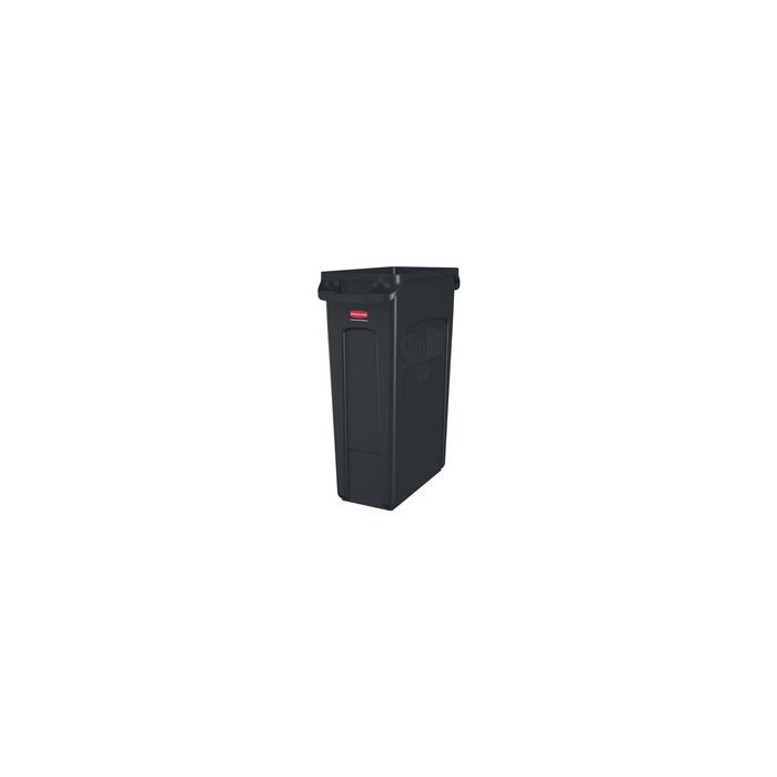 Rubbermaid Collecteur de déchets Slim Jim, 87 litres, noir