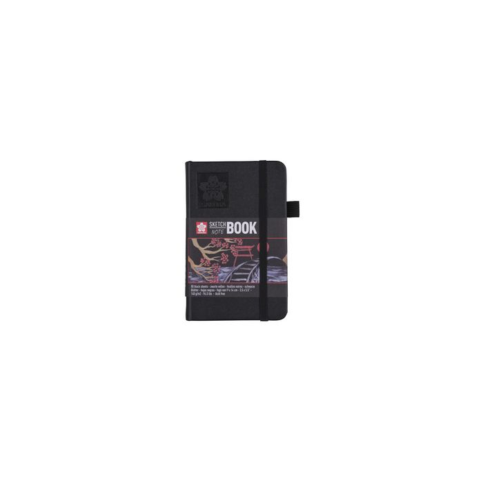 SAKURA Carnet de croquis, 90 x 140 mm, noir