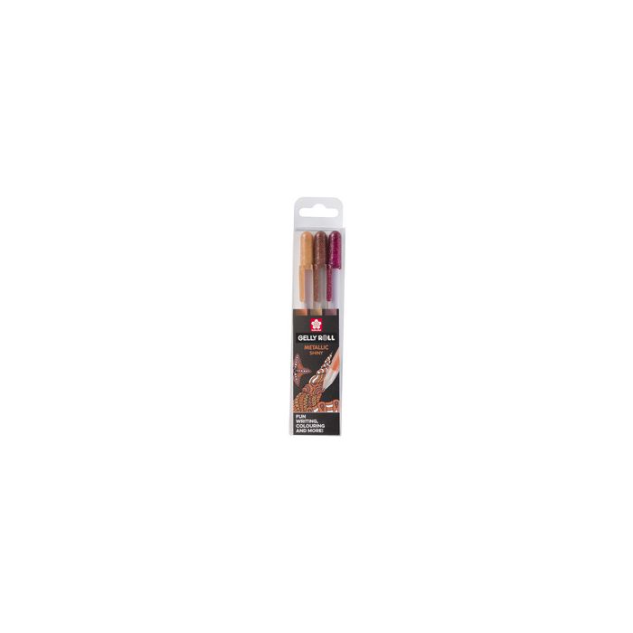 SAKURA Stylo roller à encre gel Gelly Roll Metallic "Nature"