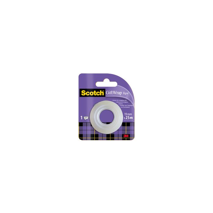 Scotch Ruban adhésif pour cadeau "GiftWrap Tape", 19mm x 25m