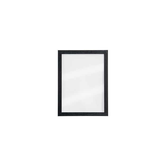 Securit Ardoise murale WOODY, en verre, cadre bois, noir