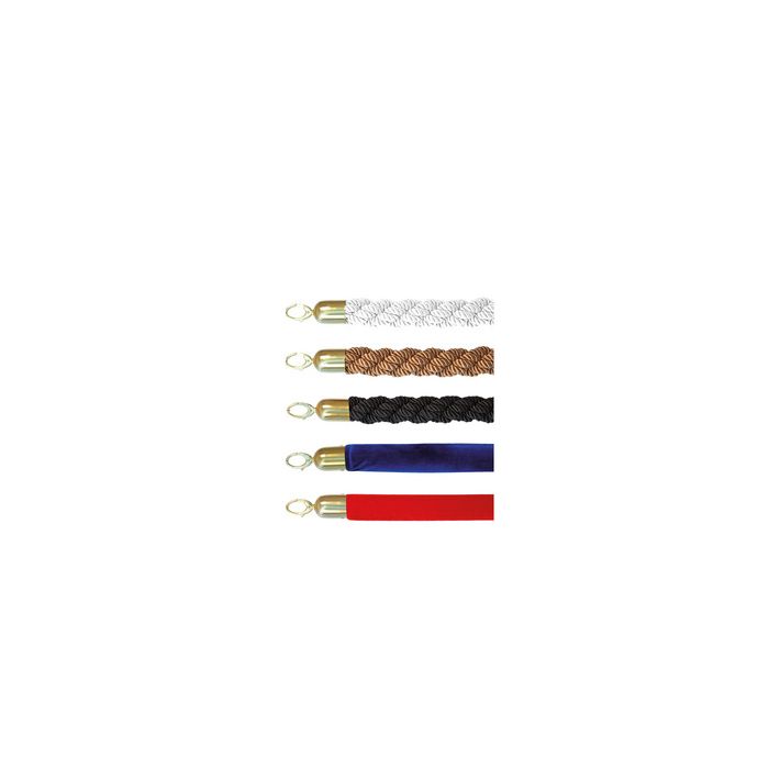 Securit Corde pour poteau d'accueil CLASSIC, blanc / or