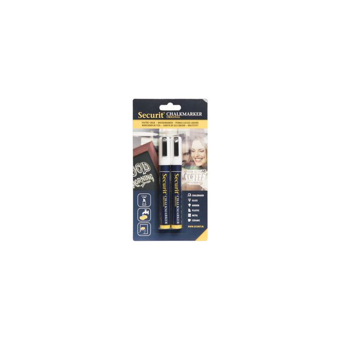 Securit Feutre-craie ORIGINAL MEDIUM, set de 2
