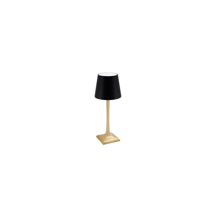 Securit Lampe de table à LED rechargeable ROME, or/noir