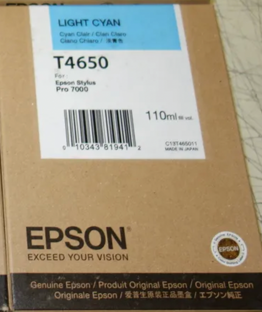Cartouche Jet d'encre de Marque Epson T4650 Cyan  CLAIR