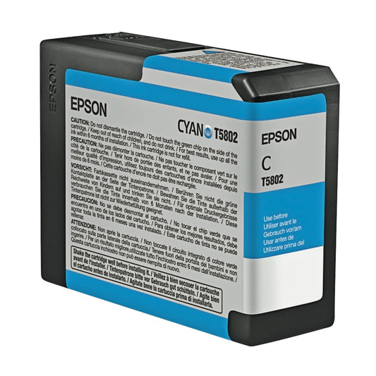 Cartouche Jet d'encre de Marque Epson T5802 Photo Cyan (80ml)