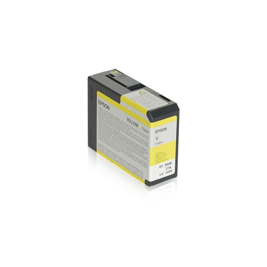 Cartouche Jet d'encre de Marque Epson T5804 Photo Yellow (80ml)