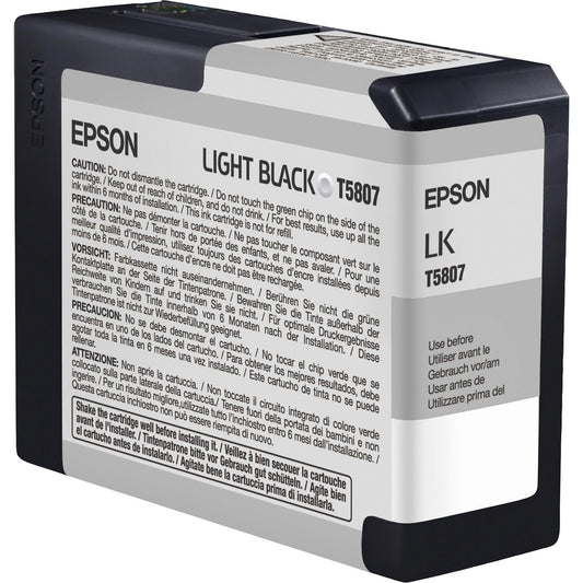 Cartouche Jet d'encre de Marque Epson T5807 Photo Light Black (80ml)