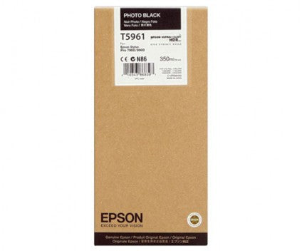 Cartouche Jet d'encre de Marque Epson T5961 Pigment Black Photo (350ml)