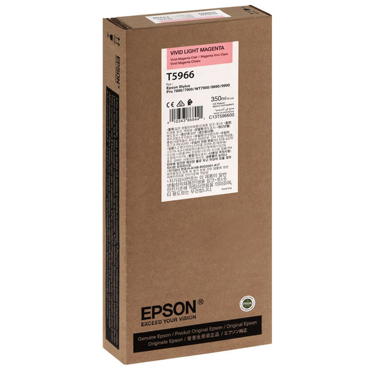 Cartouche d'encre de Marque Epson T5966 Pigment Magenta Clair (350ml)