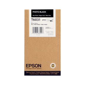 Cartouche Jet d'encre de Marque Epson T6031 Black Photo (220ml)