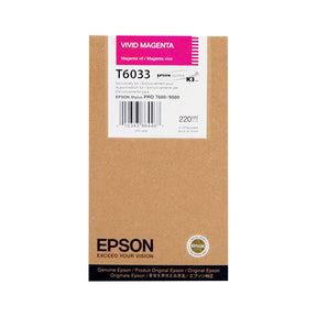 Cartouche de Marque Epson T6033 Magenta (220ml)