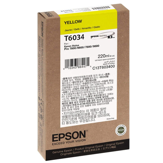 Cartouche de Marque Epson T6034  Yellow (220ml)