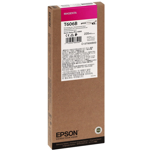 Cartouche Jet d'encre de Marque Epson T606B Magenta (220ml)