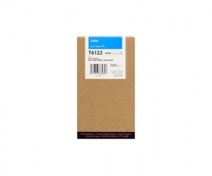 Cartouche Jet d'encre de Marque Epson T6122 Cyan (220 ml)