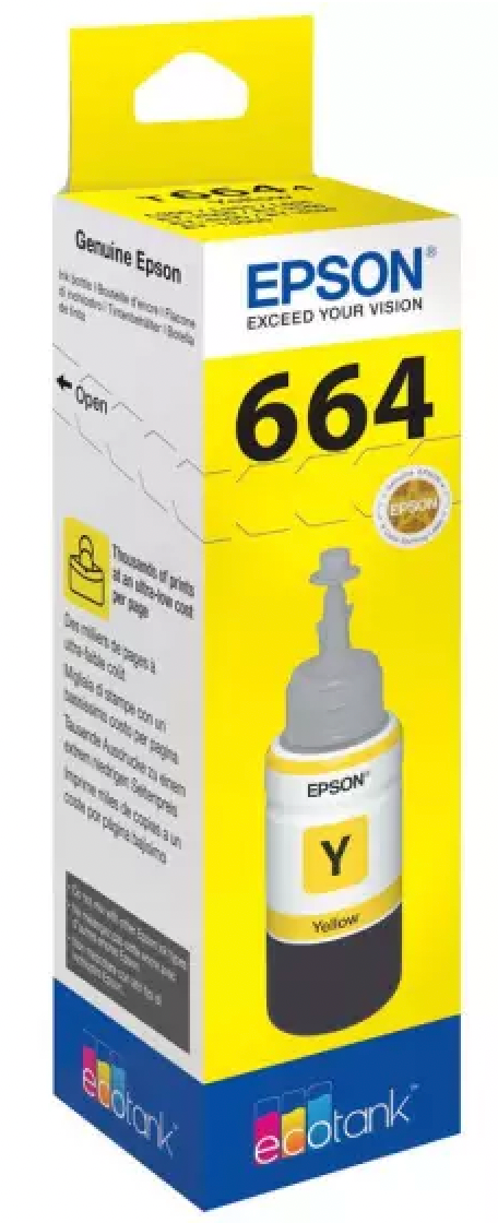 Flacon d'encre de Marque Epson T6644 Yellow (70ml - 6500 pages)