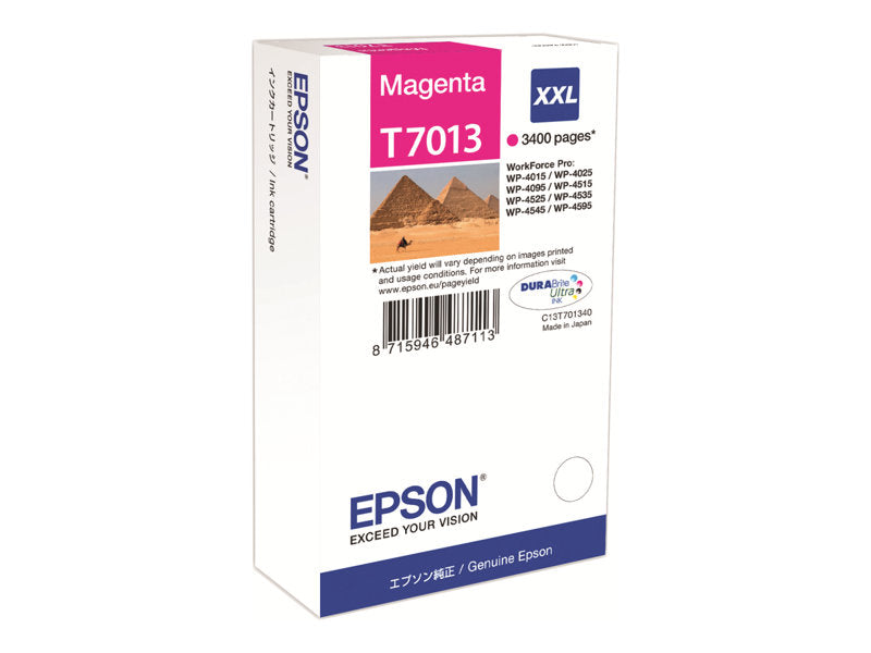 Cartouche Jet d'encre de Marque Epson T7013 Magenta XXL (3 400 pages)