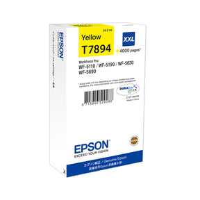Cartouche d'encre de Marque Epson T7894 79XXL Jaune  4000 copies