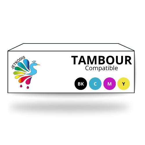 Tambour Laser Compatible HP C4195A - 4 Couleurs Noir, Cyan, Magenta, Jaune - 25000 copies