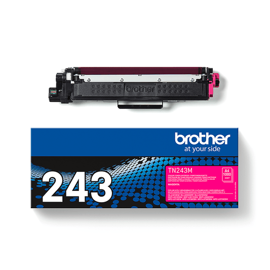 Cartouche Laser de Marque BROTHER TN243M Magenta (1 000 pages)