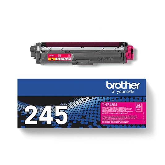 Cartouche Laser de Marque BROTHER TN245M Magenta Haute Capacité (2 200 pages)