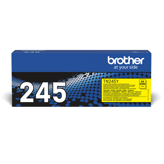 Cartouche Laser de Marque BROTHER TN245Y Yellow Haute Capacité (2 200 pages)