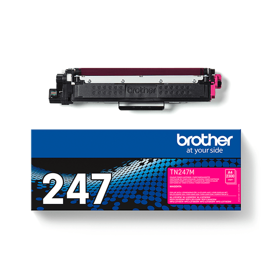 Cartouche Laser de Marque BROTHER TN247M Magenta (2 300 pages)