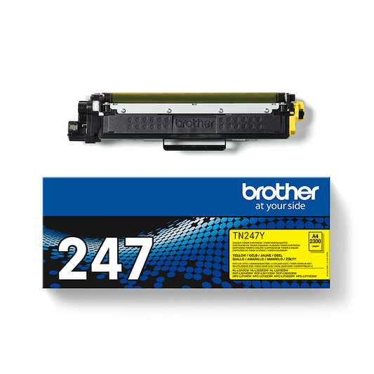 Cartouche Laser de Marque BROTHER TN247Y Yellow (2 300 pages)